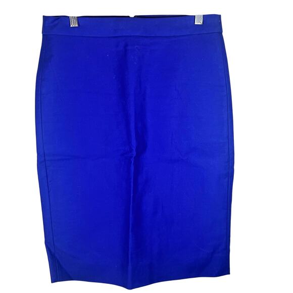 J. Crew No. 2 Pencil Skirt Royal Blue Preppy Modern Classic Quiet Luxury Size 4 - Picture 2 of 6